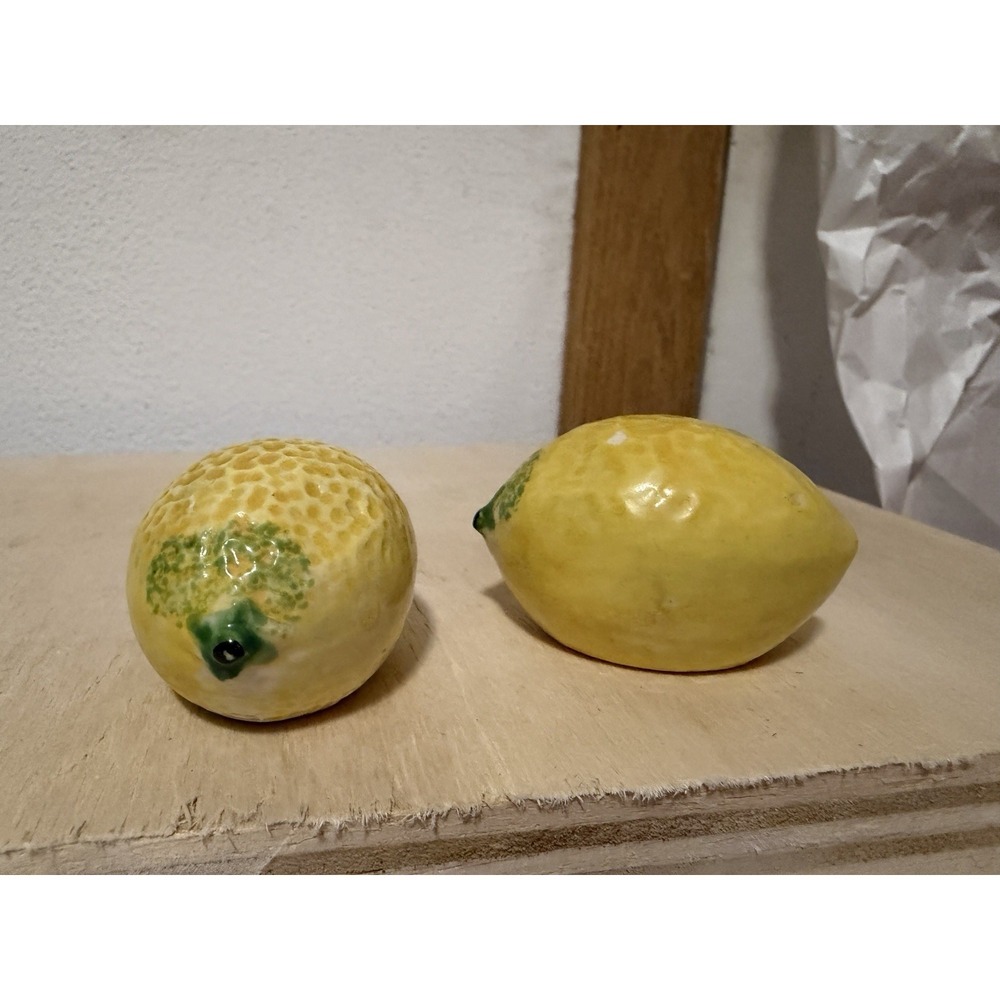 Vintage Lemon Salt and Pepper Shakers Made in Japan